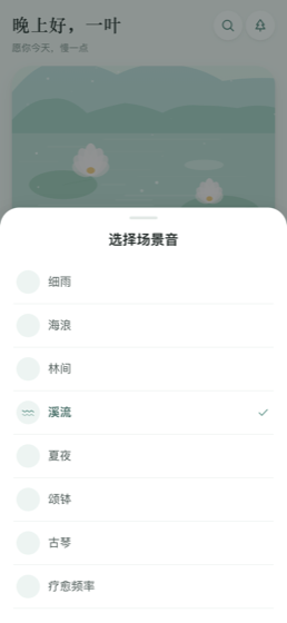 安愈场景音选择